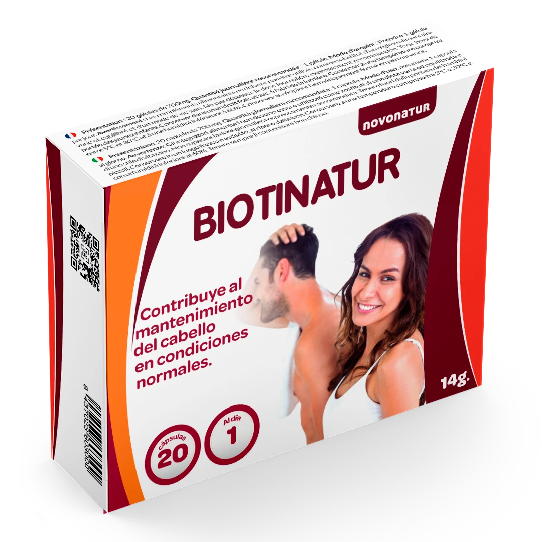 Biotinatur, biotina para el cabello.