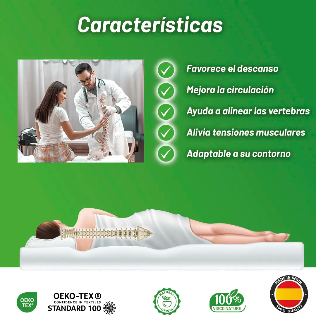 Almohada cervical ergonómica Selenity