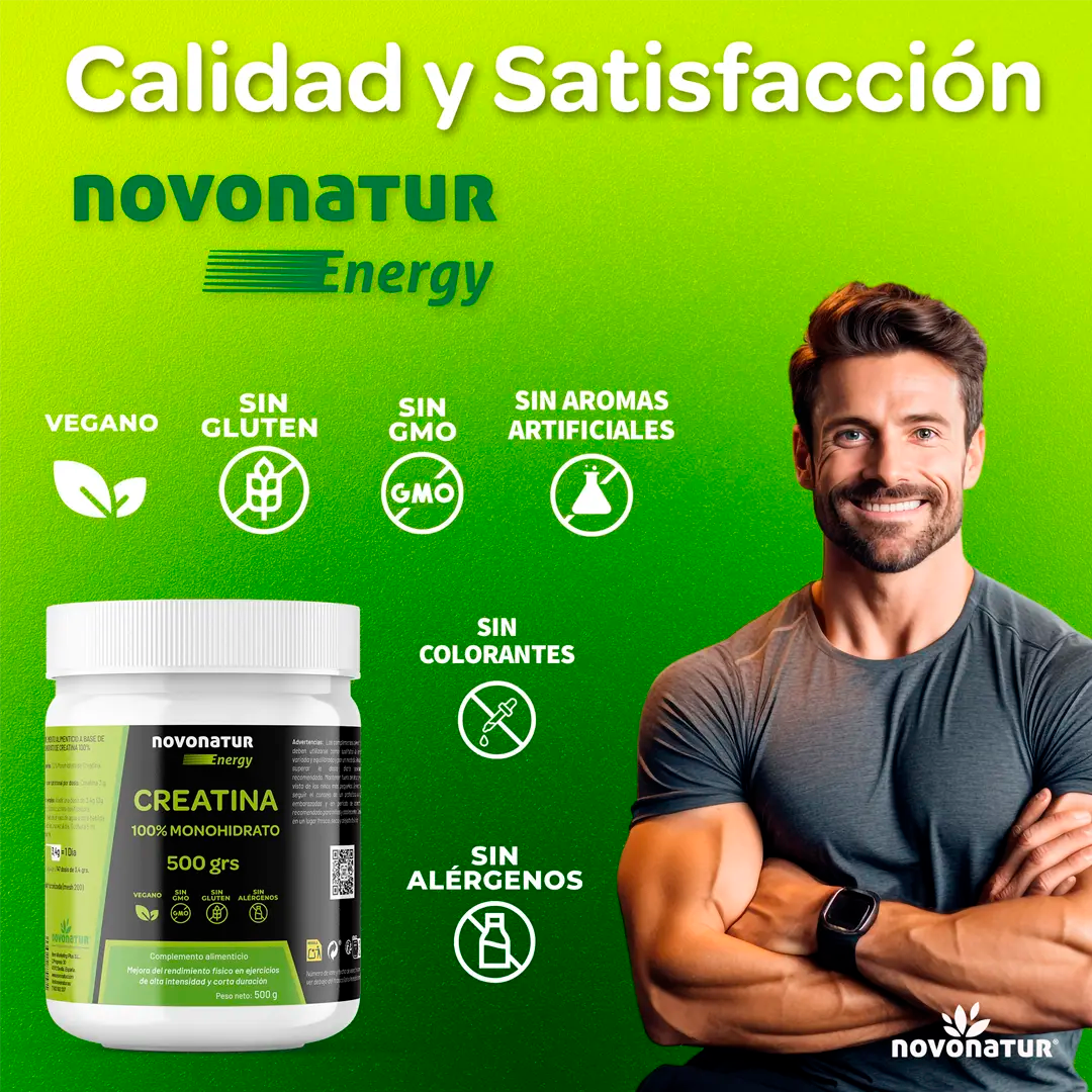 Creatina 100% Monohidrato 500grs.