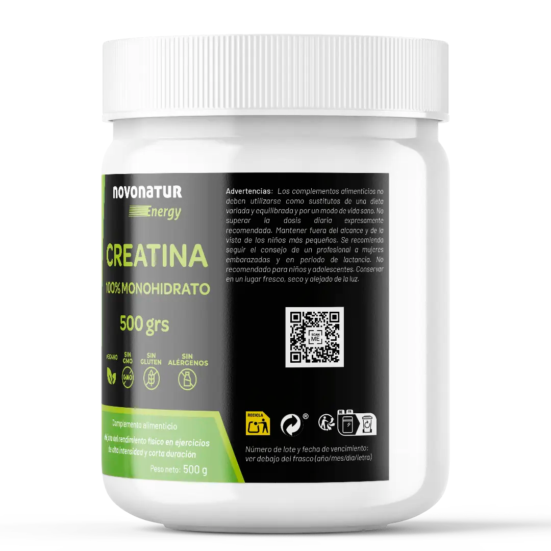 Creatina 100% Monohidrato 500grs.