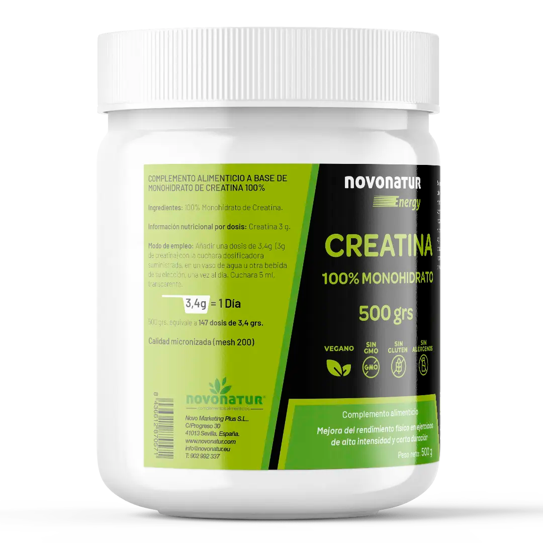 Creatina 100% Monohidrato 500grs.